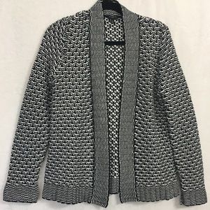 TALBOTS black and white cardigan
